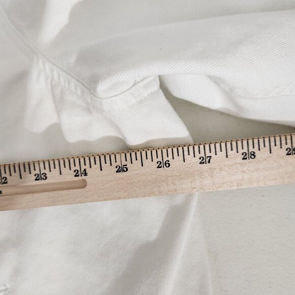 Ralph Lauren Jean Jacket 3X White - Picture 4 of 16